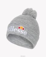 elegante gorro velly con pompones accesorios Ellesse gris PZZNT521