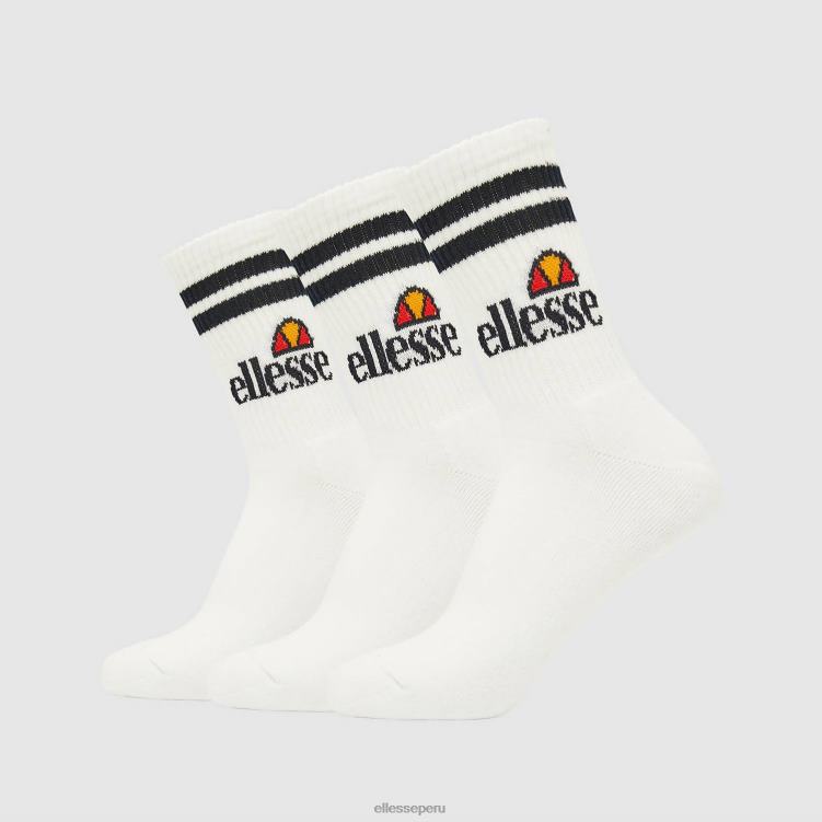 elegante paquete de 3 calcetines tipo pulóver accesorios Ellesse blanco PZZNT489 - Image 1