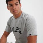 hombres camiseta Aiden 2 ropa Ellesse marga gris PZZNT351 - Image 3