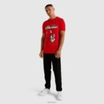 hombres camiseta cibernética inadaptados ropa Ellesse rojo PZZNT484 - Image 2