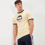 hombres camiseta darra ropa Ellesse amarillo claro PZZNT342 - Image 3