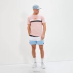 hombres camiseta de abril ropa Ellesse Rosa claro PZZNT370 - Image 5