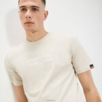 hombres camiseta de carpinona ropa Ellesse beige PZZNT373 - Image 4