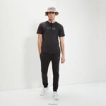hombres camiseta de carpinona ropa Ellesse negro PZZNT374 - Image 2