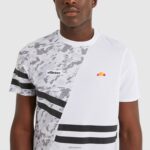 hombres camiseta de dígitos ropa Ellesse blanco PZZNT485 - Image 4