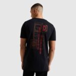 hombres camiseta de inadaptados menores ropa Ellesse negro PZZNT481 - Image 3