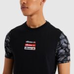 hombres camiseta hirona ropa Ellesse negro PZZNT475 - Image 4