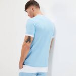 hombres camiseta meduno ropa Ellesse azul claro PZZNT402 - Image 4