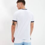 hombres camiseta meduno ropa Ellesse blanco PZZNT397 - Image 4