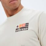 hombres camiseta mestière ropa Ellesse beige PZZNT396 - Image 4