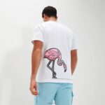 hombres camiseta serana ropa Ellesse blanco PZZNT334 - Image 5