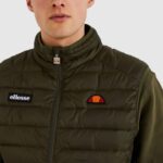 hombres chaleco bardy ropa Ellesse caqui PZZNT280 - Image 4