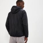 hombres chaqueta con cremallera completa fracción 2 ropa Ellesse negro PZZNT275 - Image 5