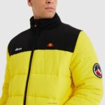 hombres chaqueta nebulosa ropa Ellesse amarillo PZZNT467 - Image 4