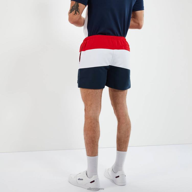 hombres cielo nadar corto ropa Ellesse rojo/azul marino/blanco PZZNT458 - Image 3