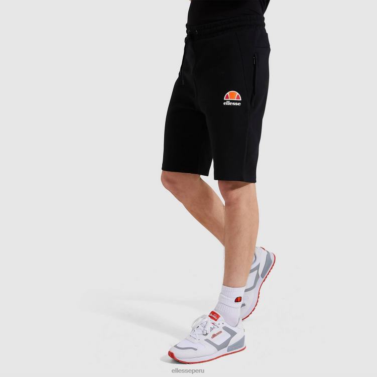 hombres pantalones cortos kraviz ropa Ellesse negro PZZNT439 - Image 1