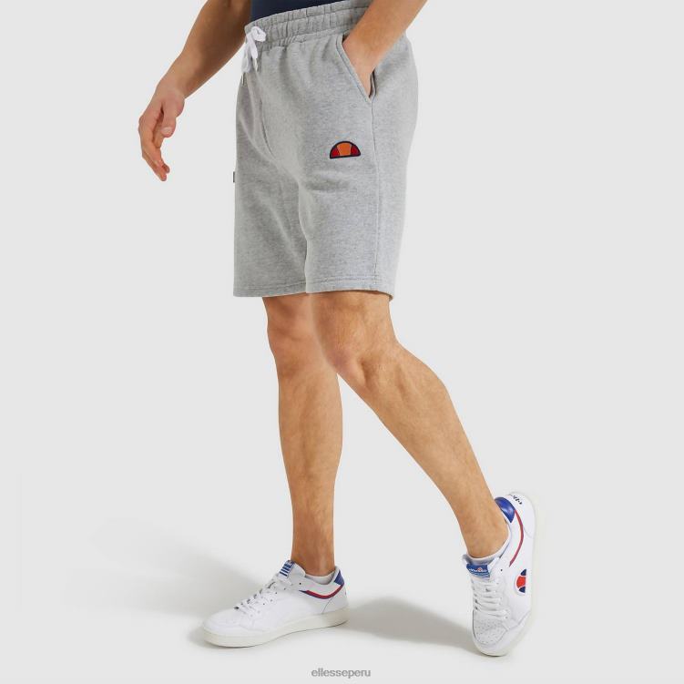 hombres pantalones cortos polares noli jaspeado ropa Ellesse gris PZZNT419 - Image 1