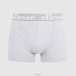hombres paquete de 3 calzoncillos hali accesorios Ellesse negro/gris/blanco PZZNT493 - Image 4