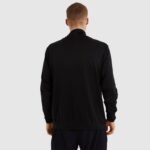 hombres parte superior de la pista de marzo ropa Ellesse negro PZZNT326 - Image 7