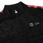 hombres parte superior de la pista del mañana ropa Ellesse negro PZZNT320 - Image 4
