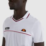 hombres polo de crucero ropa Ellesse blanco PZZNT476 - Image 4