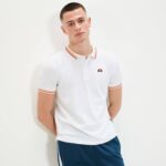 hombres polo de rooks ropa Ellesse blanco PZZNT390 - Image 2