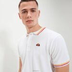 hombres polo de rooks ropa Ellesse blanco PZZNT390 - Image 4