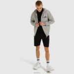 hombres sudadera con capucha briero ropa Ellesse gris PZZNT305 - Image 2