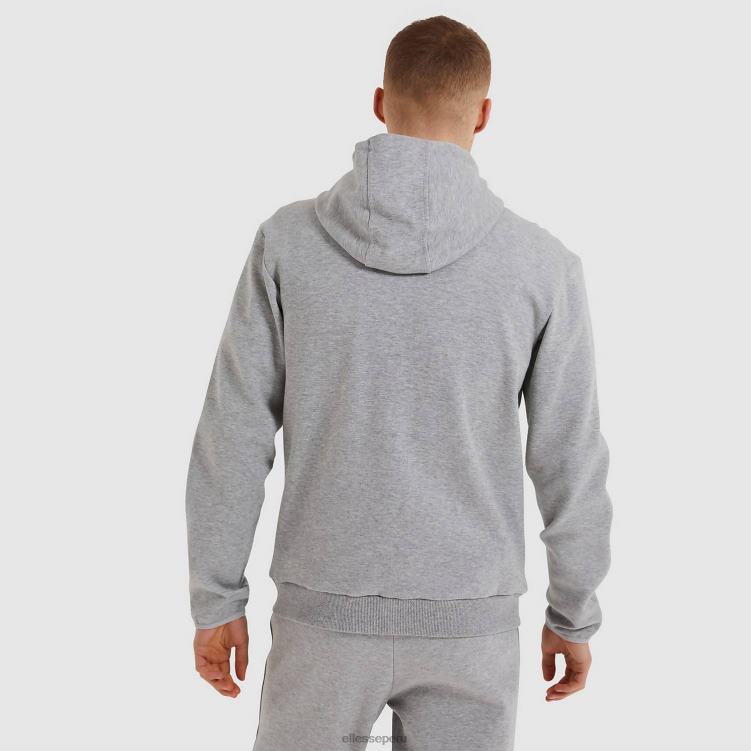 hombres sudadera con capucha ornari fz ropa Ellesse marga gris PZZNT317 - Image 7