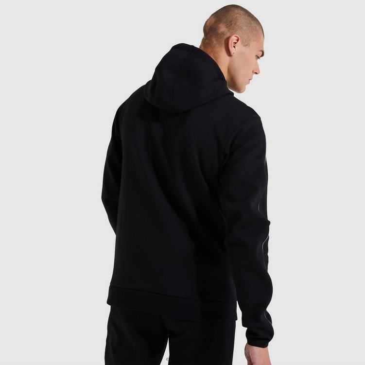 hombres sudadera con capucha ornari fz ropa Ellesse negro PZZNT316 - Image 3