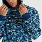 hombres sudadera con capucha tartica ropa Ellesse multi PZZNT473 - Image 4