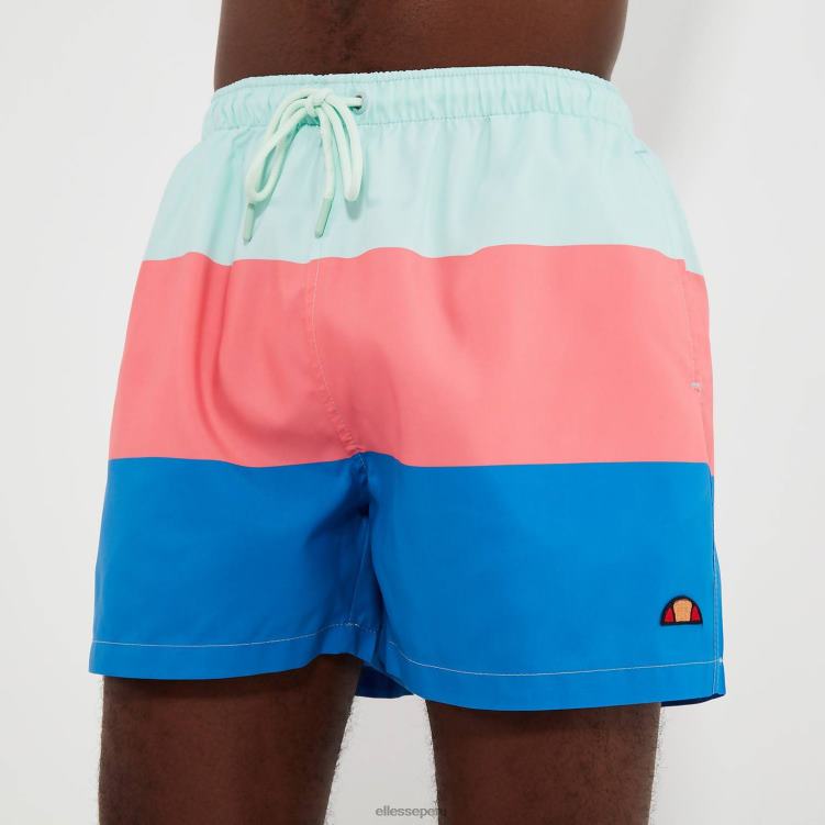 hombres vespore bañador short azul/rosa ropa Ellesse azul claro/rosa/azul PZZNT456 - Image 3