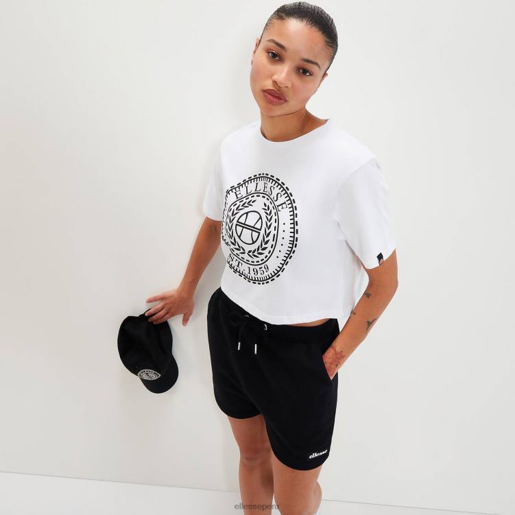 mujer camiseta corta carala ropa Ellesse blanco PZZNT94 - Image 2