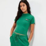 mujer camiseta corta chelu ropa Ellesse verde PZZNT84 - Image 2