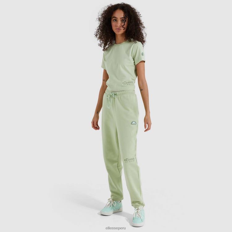 mujer camiseta corta con gotero ropa Ellesse verde claro PZZNT545 - Image 2