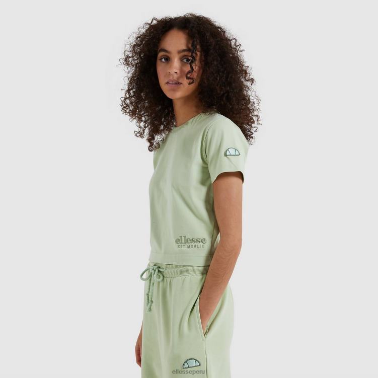 mujer camiseta corta con gotero ropa Ellesse verde claro PZZNT545 - Image 1
