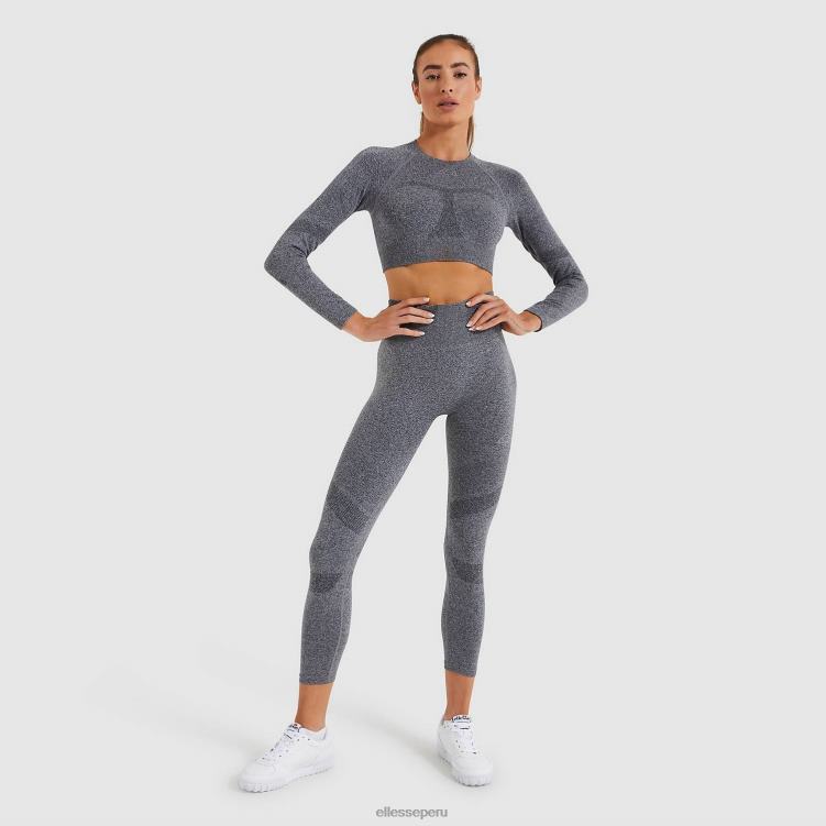 mujer camiseta corta vamp ls ropa Ellesse marga gris oscuro PZZNT201 - Image 2