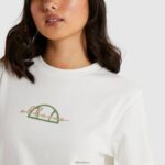 mujer camiseta oversize orenzo ropa Ellesse blanquecino PZZNT241 - Image 4