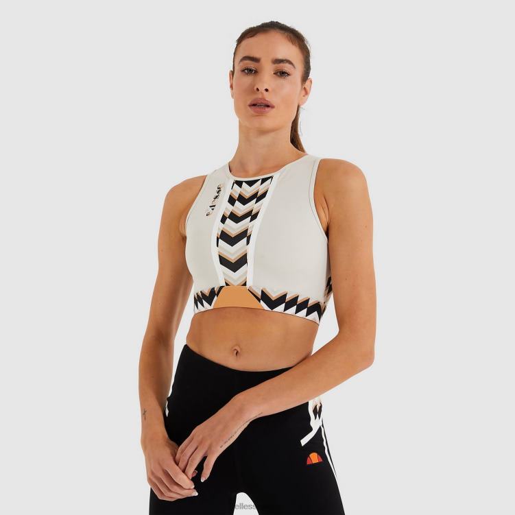 mujer chaleco corto chisporroteante ropa Ellesse gris claro PZZNT226 - Image 1