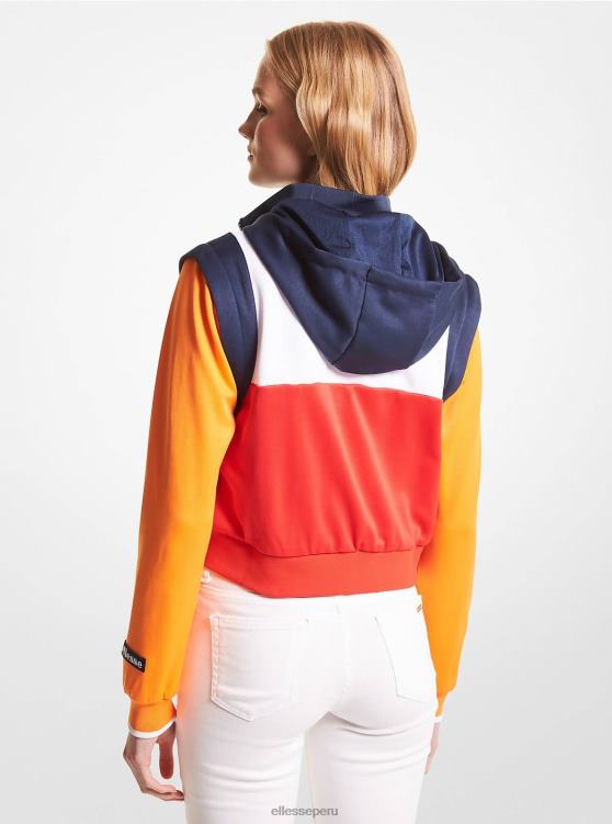 mujer chaqueta mk en mezcla de algodón con cremallera ropa Ellesse bloque de color PZZNT10 - Image 2