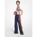 mujer pantalones de chándal mk en mezcla de algodón ropa Ellesse a rayas PZZNT17