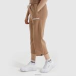 mujer pantalones jogging capri taran ropa Ellesse marrón PZZNT185