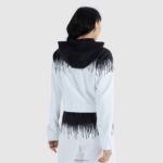 mujer sudadera con capucha raca corta ropa Ellesse negro PZZNT177 - Image 3