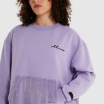 mujer sudaderas kiraicas ropa Ellesse púrpura PZZNT181 - Image 4