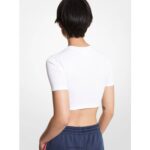 mujer top corto de algodón orgánico mk ropa Ellesse logo PZZNT74 - Image 2