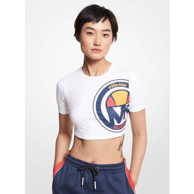 mujer top corto de algodón orgánico mk ropa Ellesse logo PZZNT74 - Image 1
