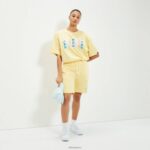 unisexo camiseta calipsis ropa Ellesse amarillo claro PZZNT73 - Image 5