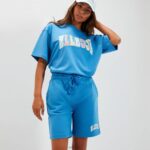 unisexo refugio corto ropa Ellesse azul PZZNT141 - Image 7