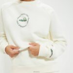 unisexo sudadera voliero ropa Ellesse blanquecino PZZNT302 - Image 2